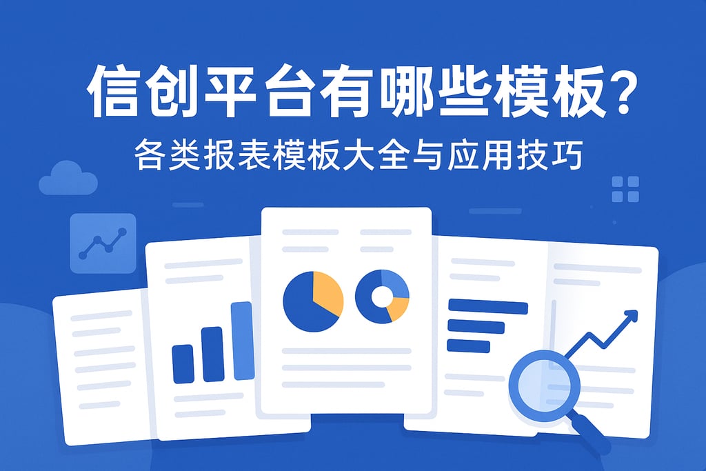 信创平台有哪些模板？各类报表模板大全与应用技巧