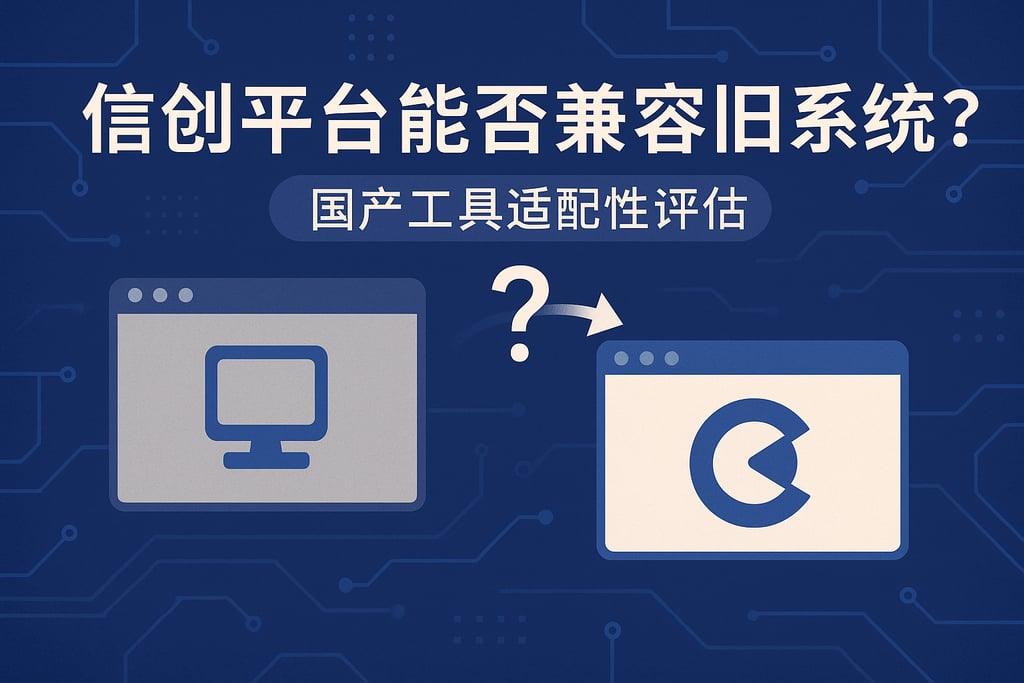 信创平台能否兼容旧系统？国产工具适配性评估