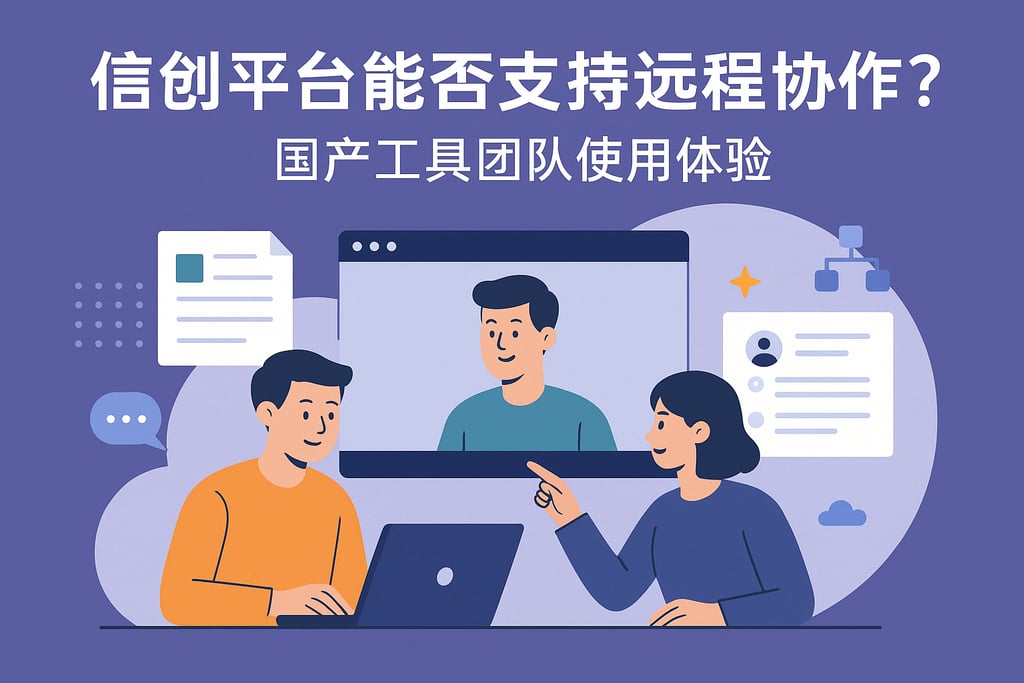 信创平台能否支持远程协作？国产工具团队使用体验