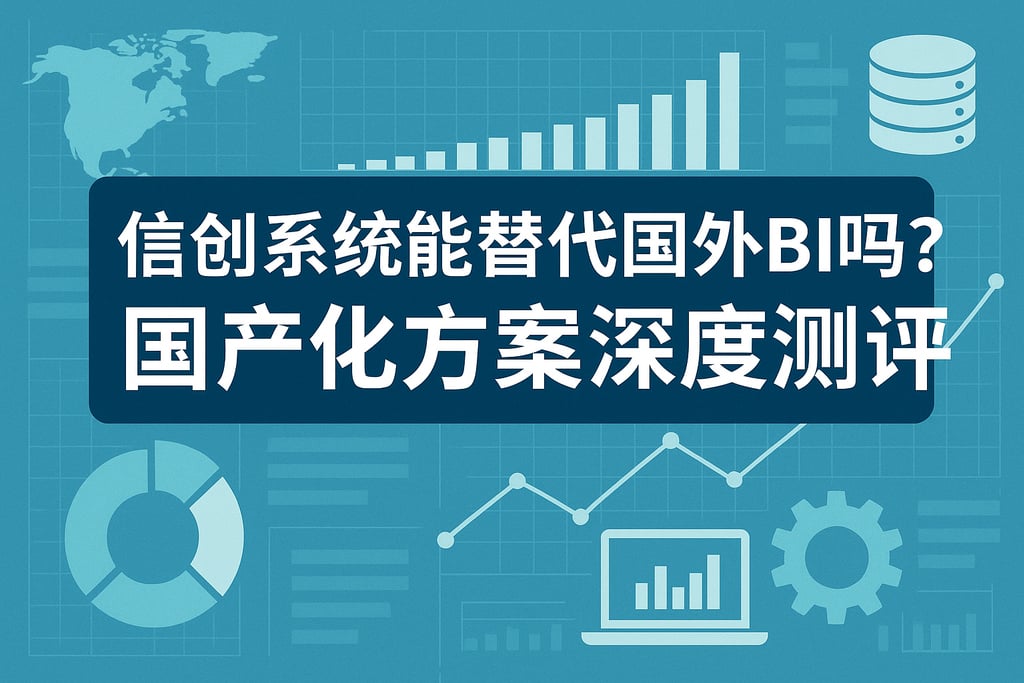 信创系统能替代国外BI吗？国产化方案深度测评