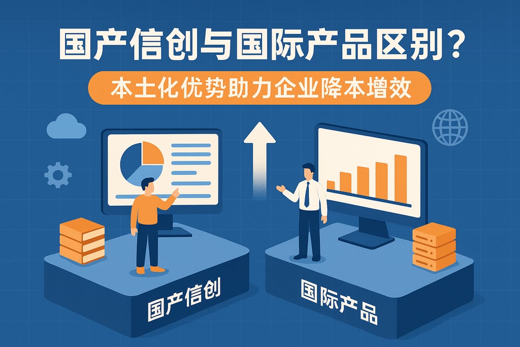 国产信创与国际产品区别？本土化优势助力企业降本增效