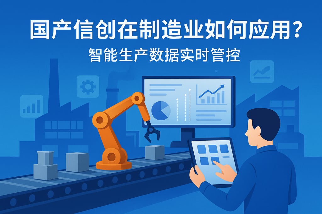 国产信创在制造业如何应用？智能生产数据实时管控