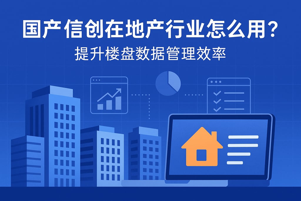 国产信创在地产行业怎么用？提升楼盘数据管理效率