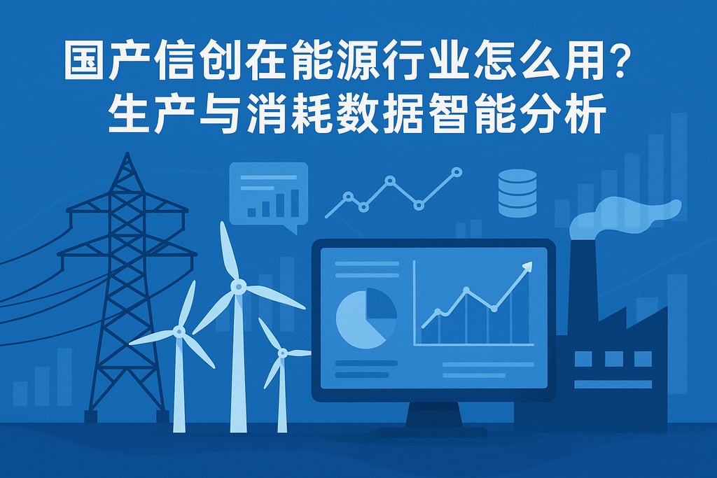 国产信创在能源行业怎么用？生产与消耗数据智能分析