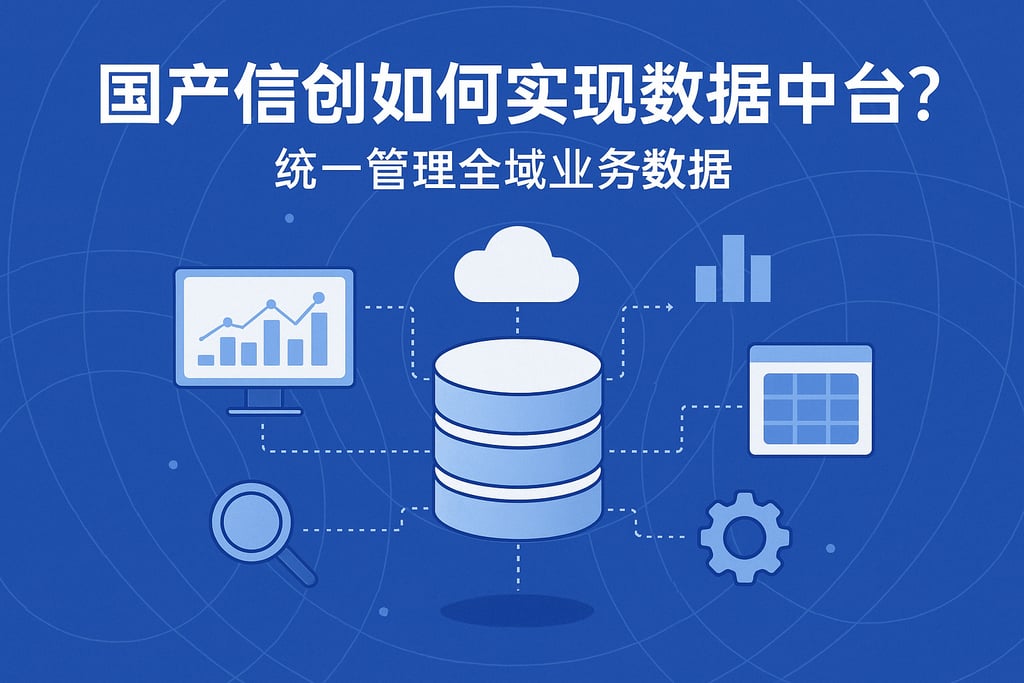 国产信创如何实现数据中台？统一管理全域业务数据