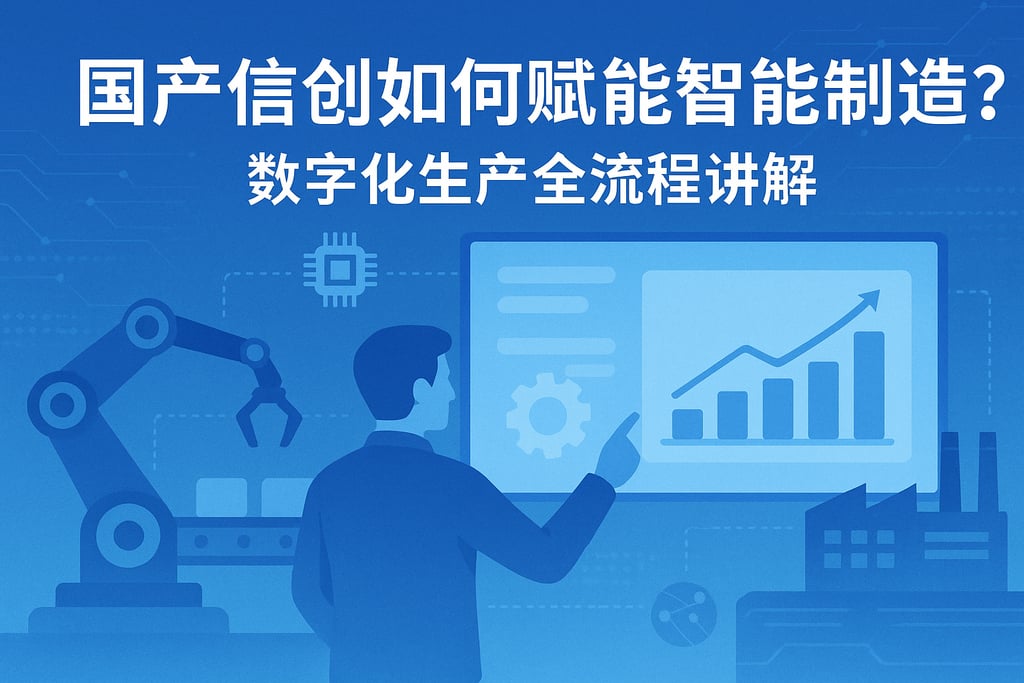国产信创如何赋能智能制造？数字化生产全流程讲解