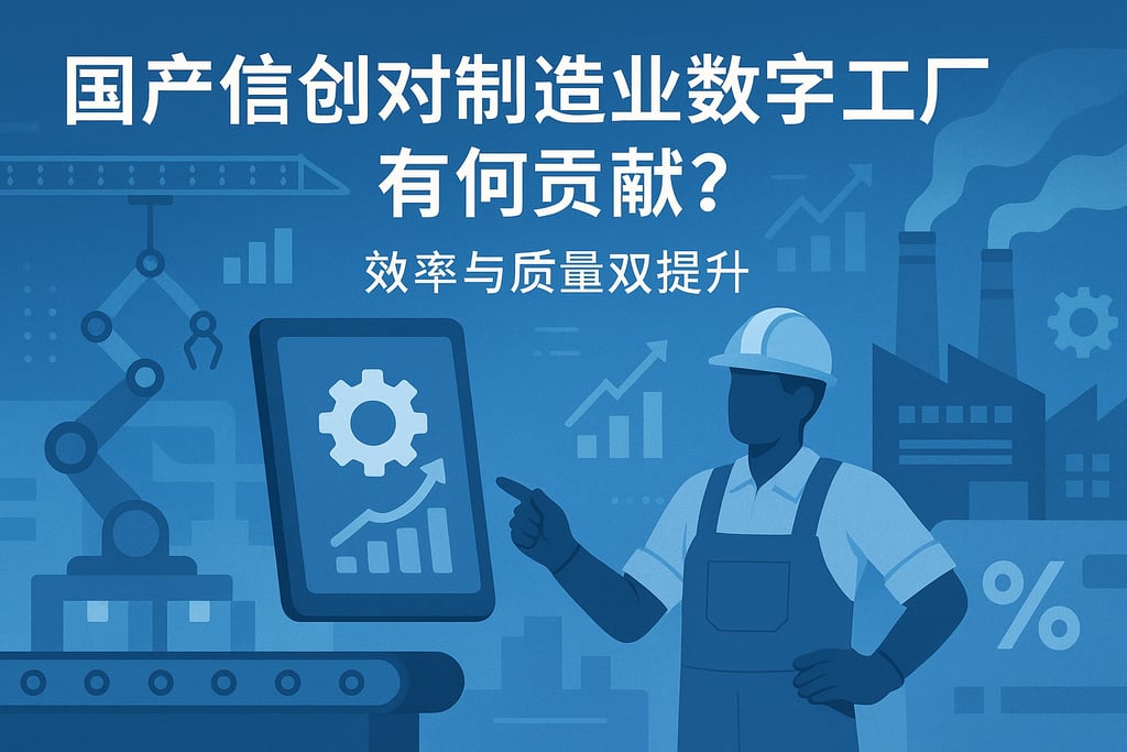 国产信创对制造业数字工厂有何贡献？效率与质量双提升