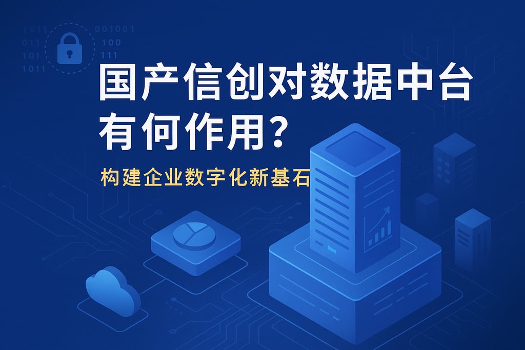 国产信创对数据中台有何作用？构建企业数字化新基石