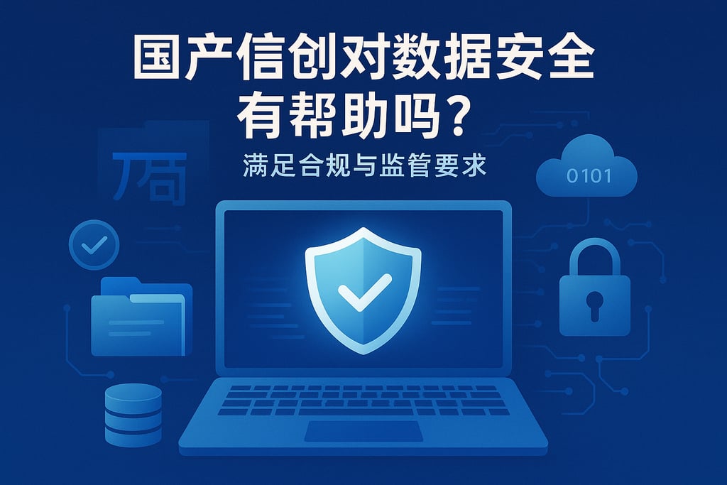国产信创对数据安全有帮助吗？满足合规与监管要求