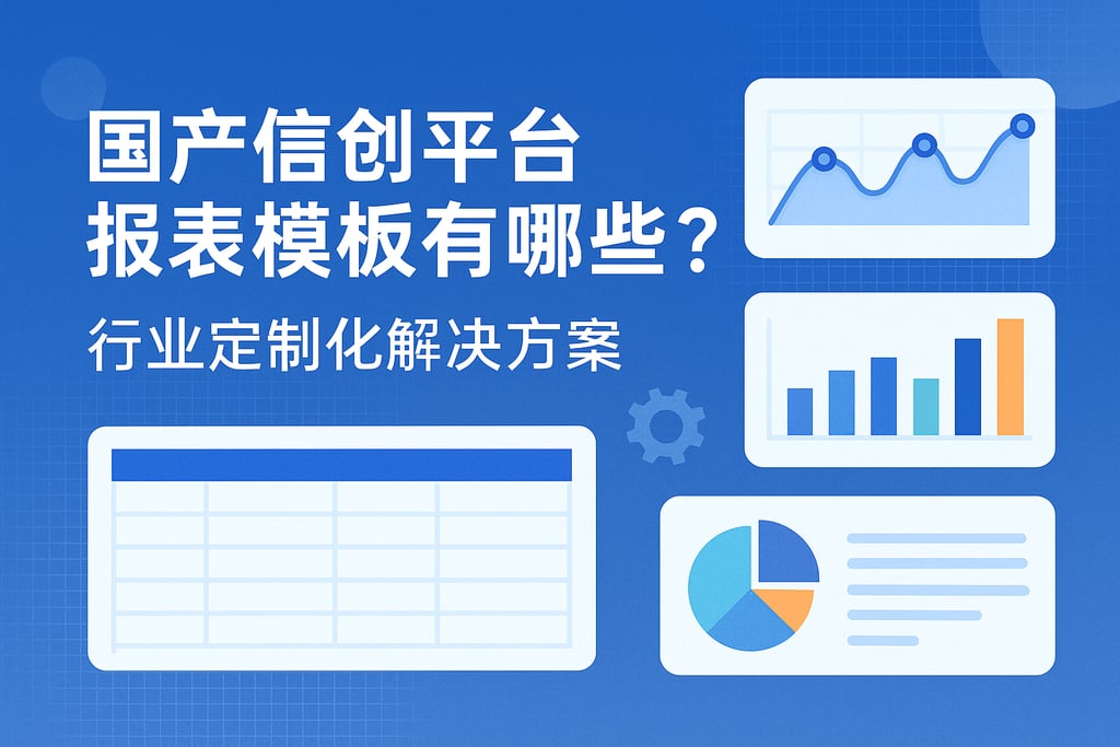 国产信创平台报表模板有哪些？行业定制化解决方案
