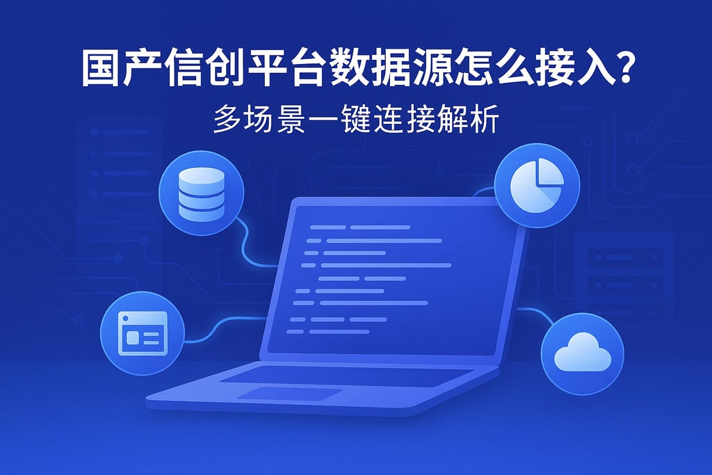 国产信创平台数据源怎么接入？多场景一键连接解析