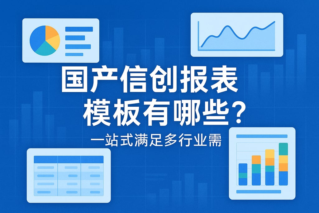国产信创报表模板有哪些？一站式满足多行业需求
