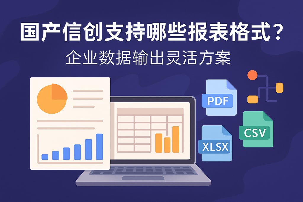 国产信创支持哪些报表格式？企业数据输出灵活方案