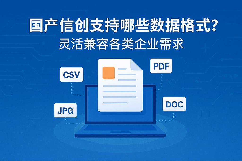 国产信创支持哪些数据格式？灵活兼容各类企业需求