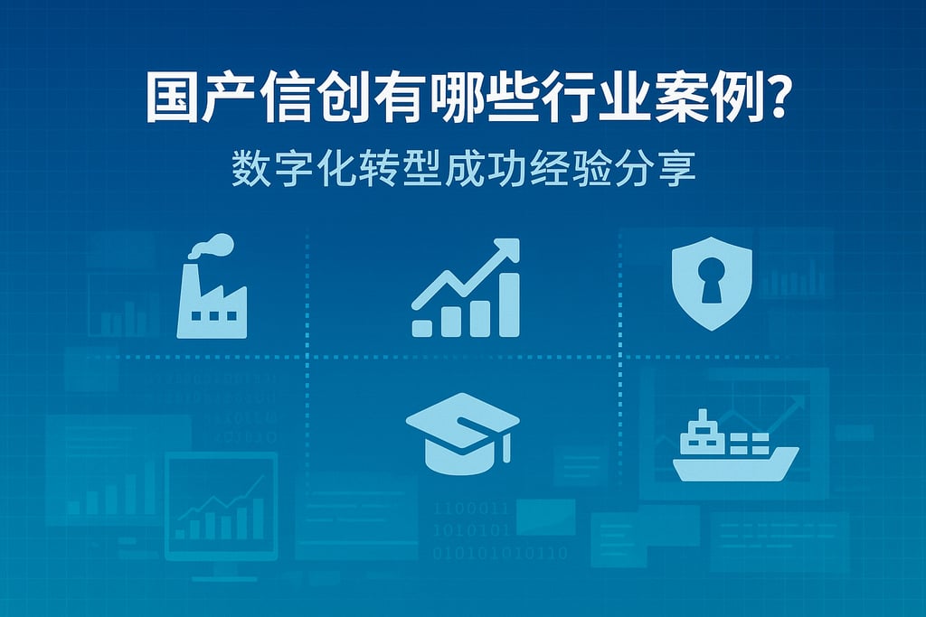 国产信创有哪些行业案例？数字化转型成功经验分享