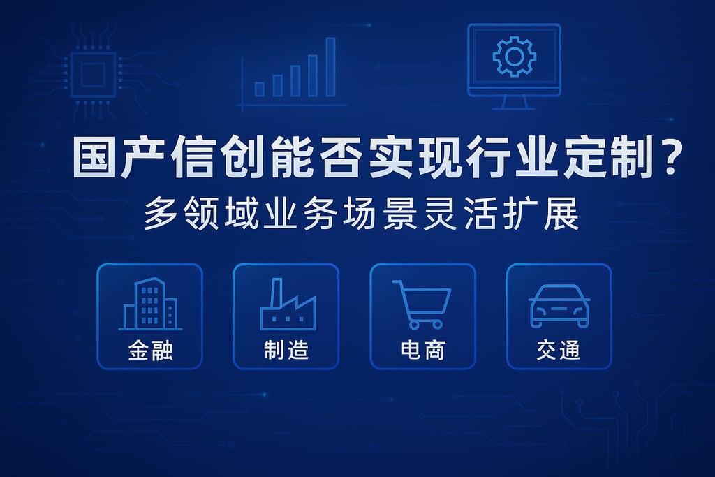 国产信创能否实现行业定制？多领域业务场景灵活扩展