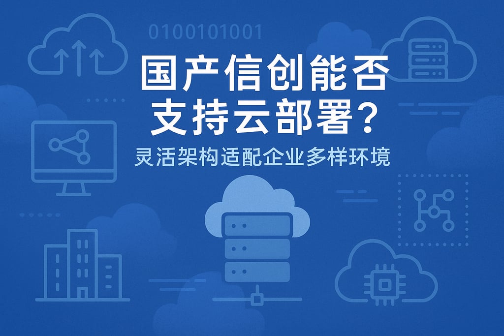 国产信创能否支持云部署？灵活架构适配企业多样环境