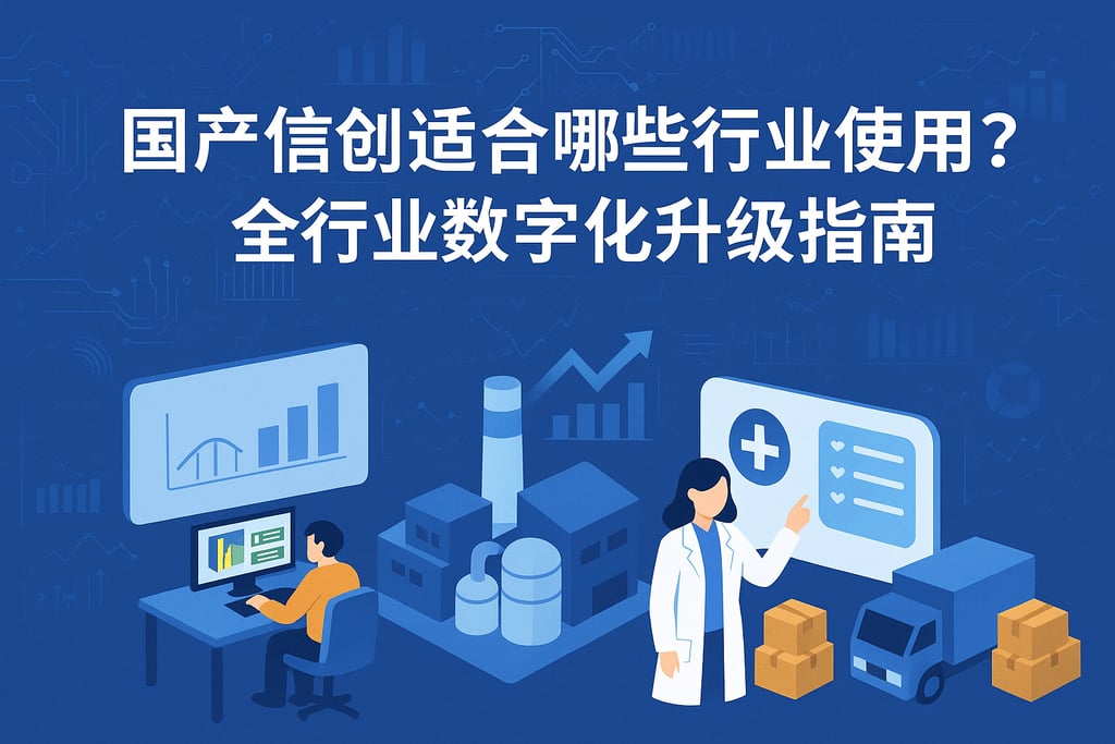 国产信创适合哪些行业使用？全行业数字化升级指南