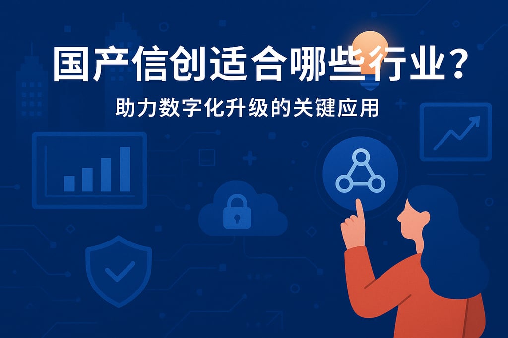 国产信创适合哪些行业？助力数字化升级的关键应用