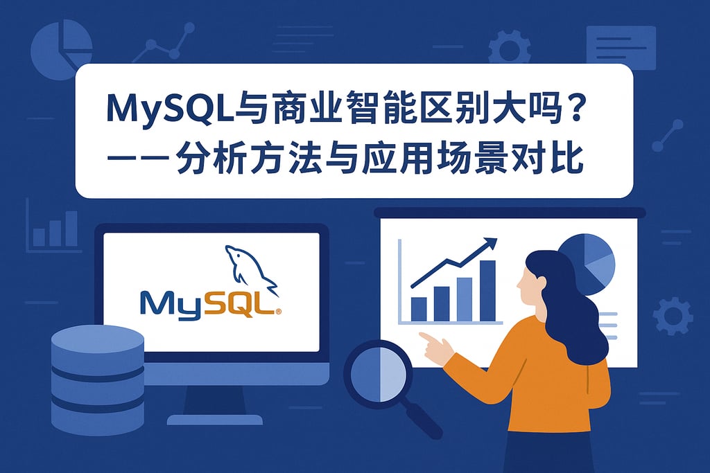 mysql与商业智能区别大吗？分析方法与应用场景对比