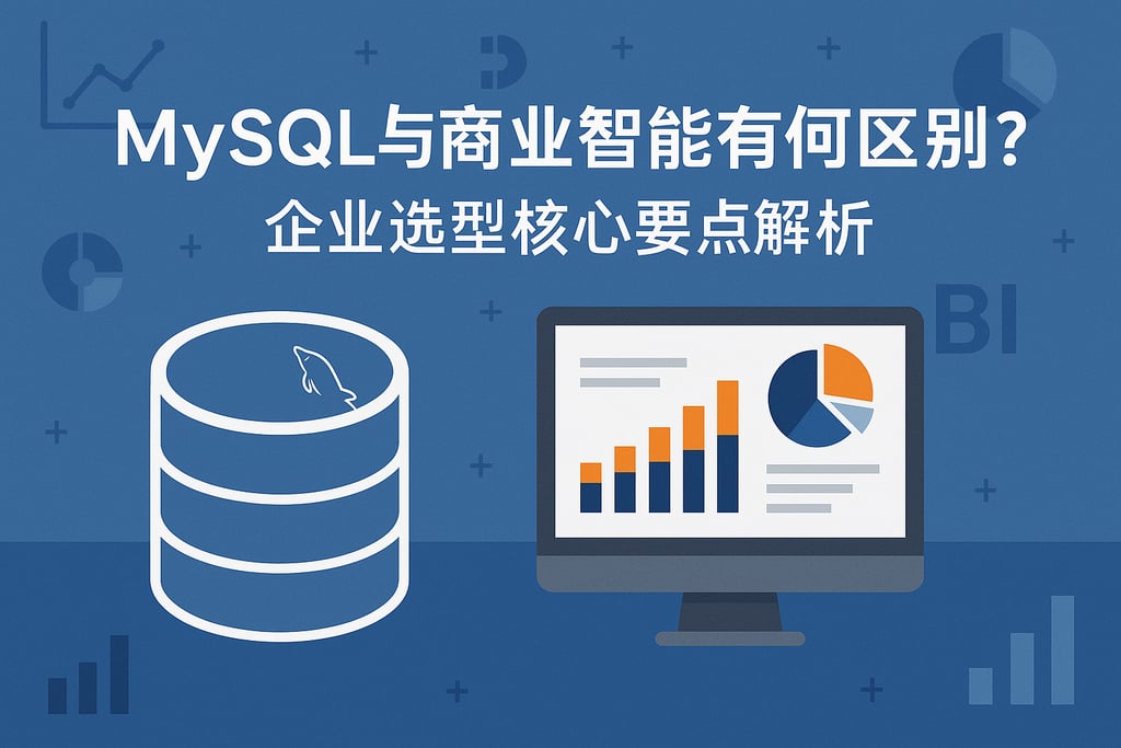 mysql与商业智能有何区别？企业选型核心要点解析