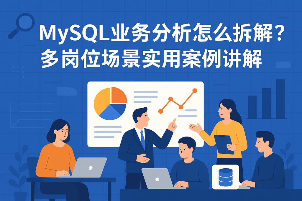 mysql业务分析怎么拆解？多岗位场景实用案例讲解