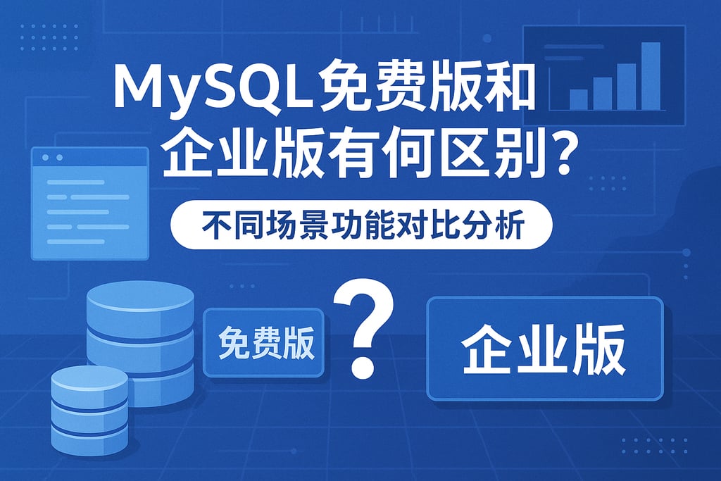 mysql免费版和企业版有何区别？不同场景功能对比分析