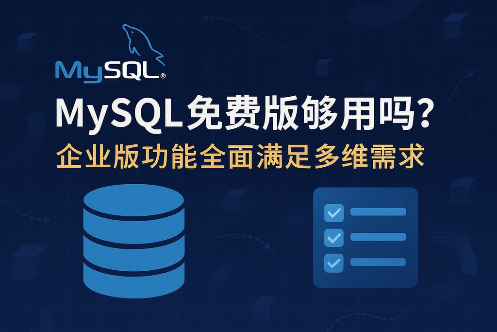 mysql免费版够用吗？企业版功能全面满足多维需求