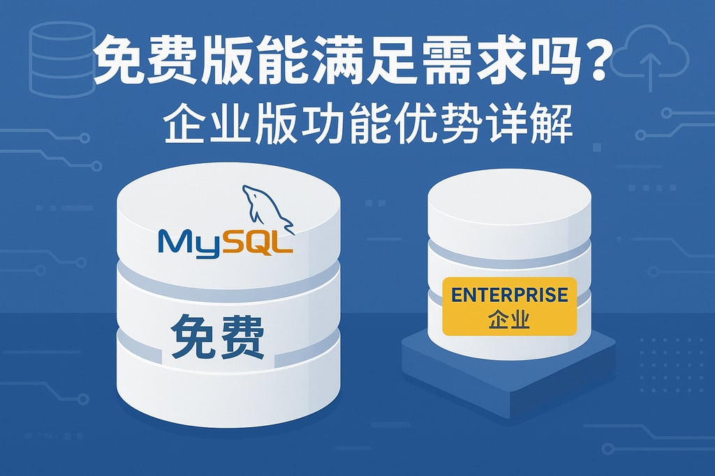 mysql免费版能满足需求吗？企业版功能优势详解
