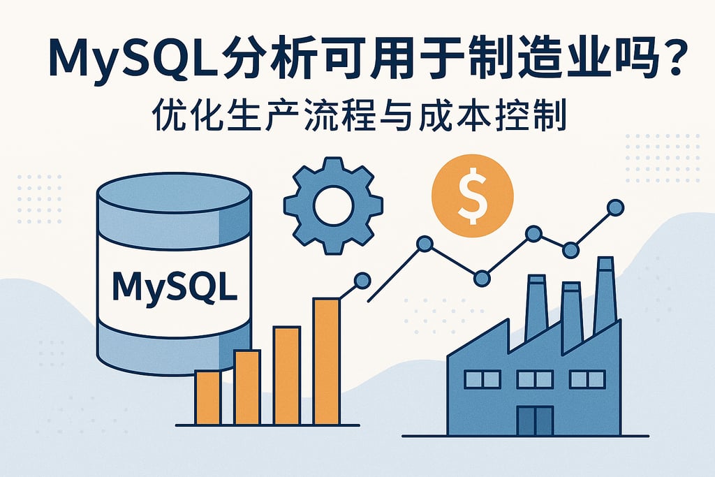 mysql分析可用于制造业吗？优化生产流程与成本控制