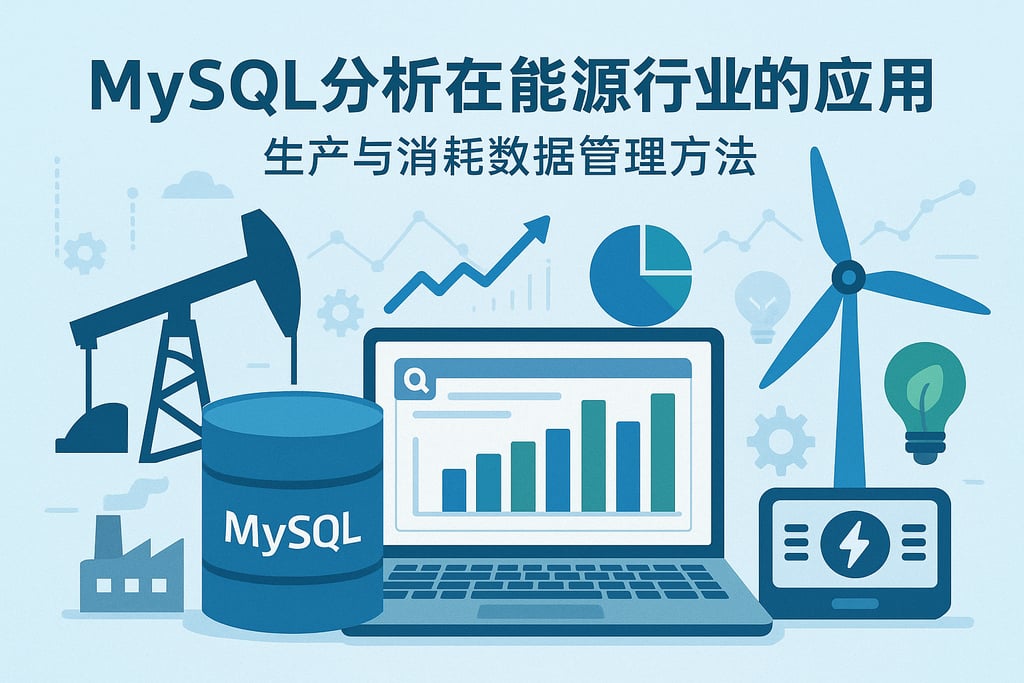 mysql分析在能源行业怎么用？生产与消耗数据管理方法