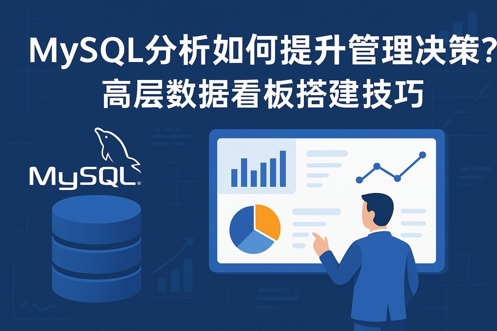 mysql分析如何提升管理决策？高层数据看板搭建技巧