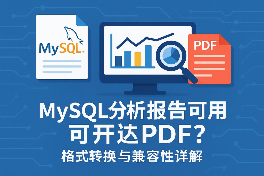 mysql分析报告能导出PDF吗？格式转换与兼容性详解