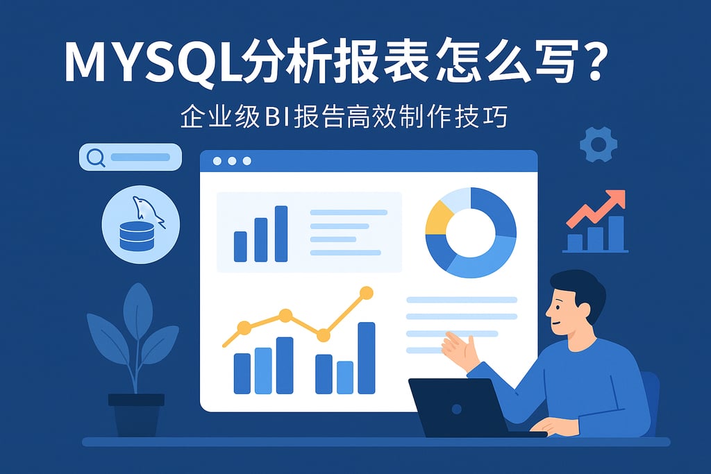 mysql分析报表怎么写？企业级BI报告高效制作技巧