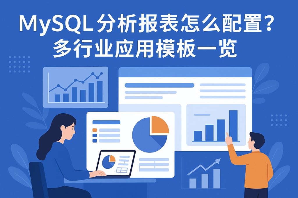 mysql分析报表怎么配置？多行业应用模板一览