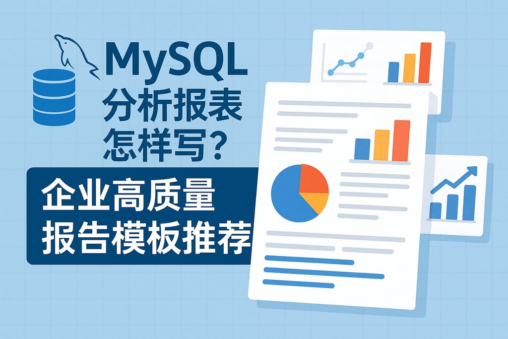 mysql分析报表怎样写？企业高质量报告模板推荐