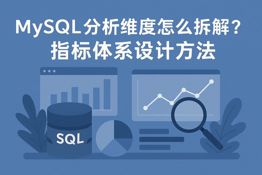mysql分析维度怎么拆解？指标体系设计方法