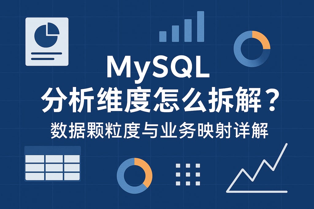 mysql分析维度怎么拆解？数据颗粒度与业务映射详解