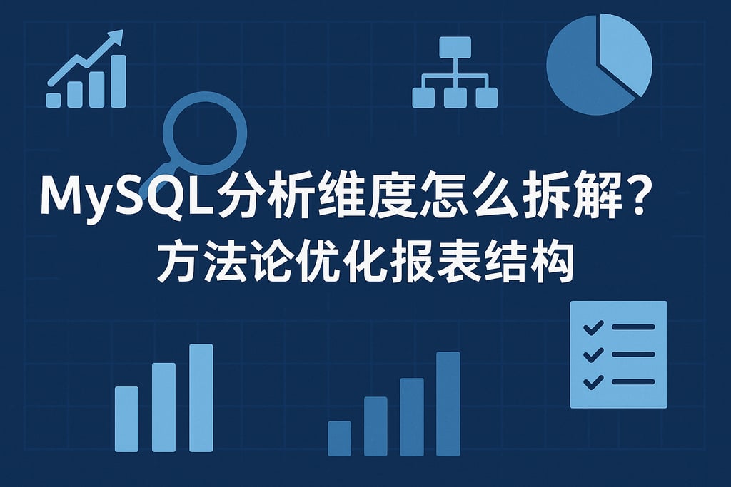 mysql分析维度怎么拆解？方法论优化报表结构