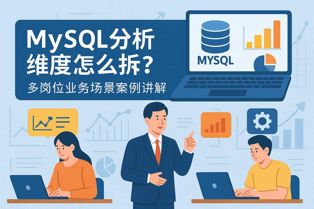 mysql分析维度怎么拆？多岗位业务场景案例讲解