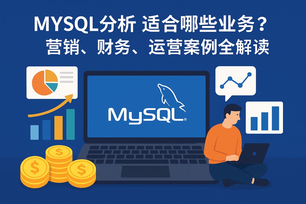 mysql分析适合哪些业务？营销、财务、运营案例全解读