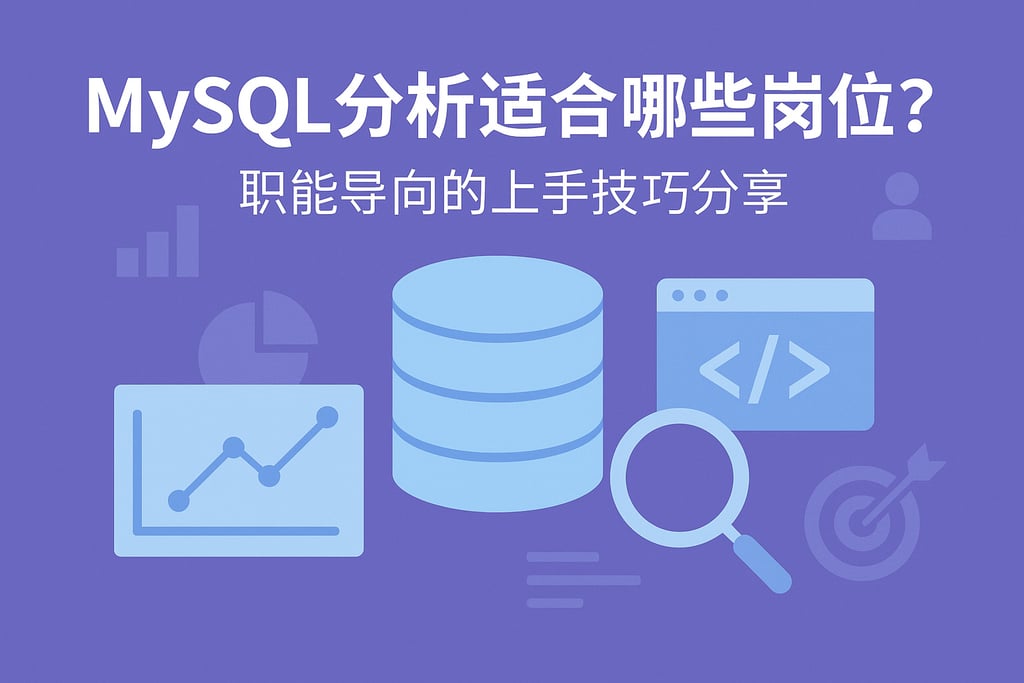 mysql分析适合哪些岗位？职能导向的上手技巧分享