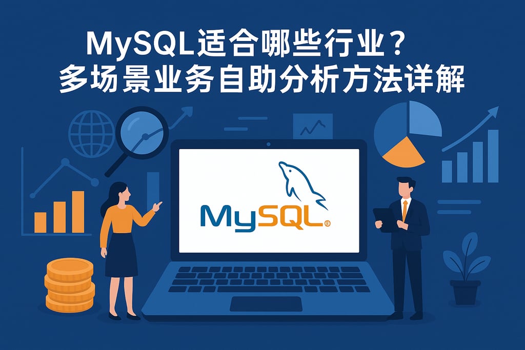 mysql分析适合哪些行业？多场景业务自助分析方法详解