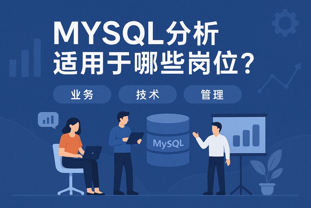 mysql分析适用于哪些岗位？业务、技术、管理多维场景解读