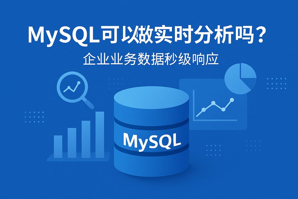 mysql可以做实时分析吗？企业业务数据秒级响应
