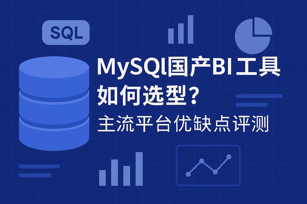 mysql国产BI工具如何选型？主流平台优缺点评测