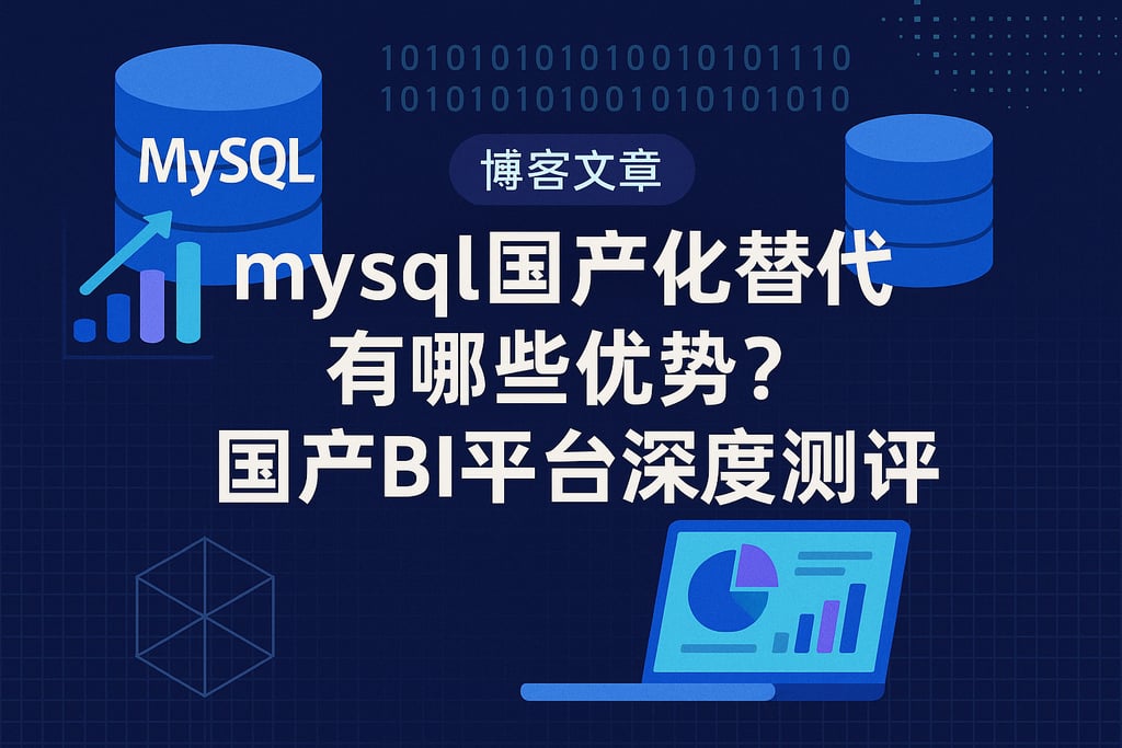 mysql国产化替代有哪些优势？国产BI平台深度测评