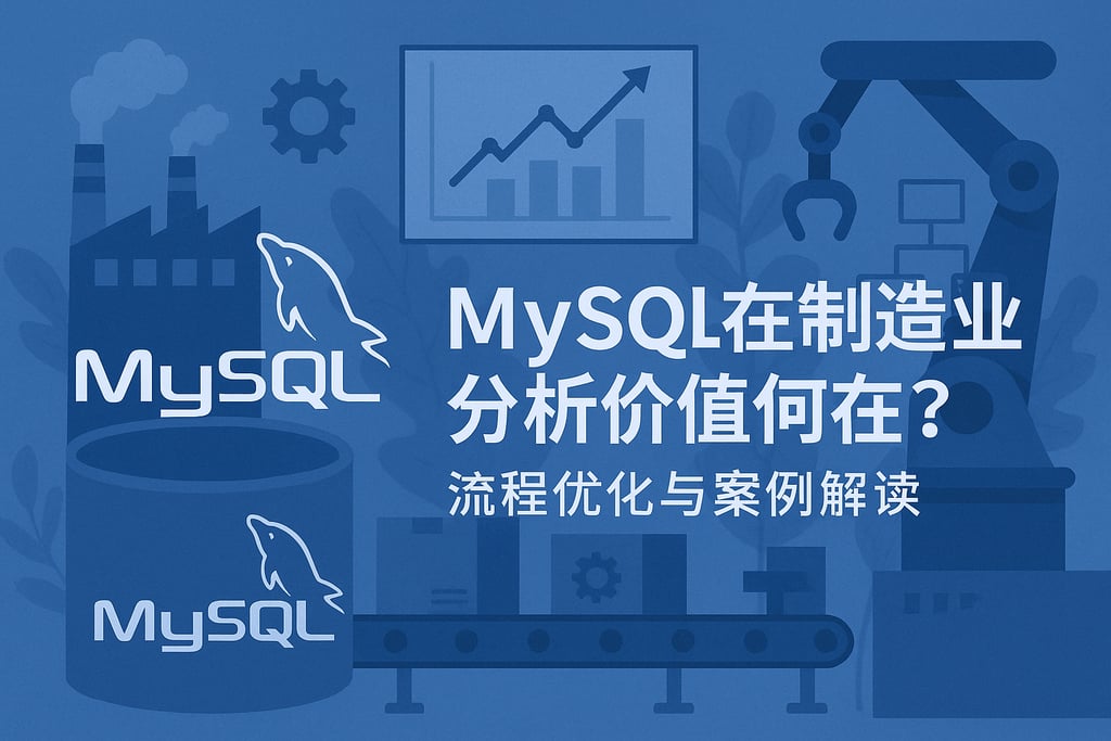 mysql在制造业分析价值何在？流程优化与案例解读