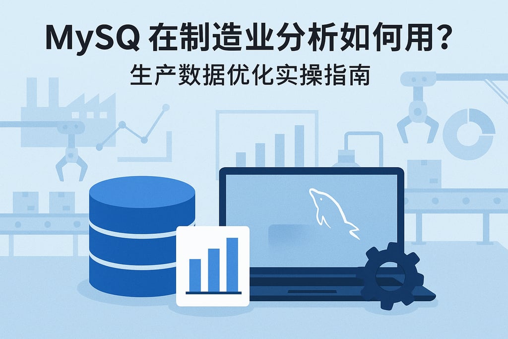 mysql在制造业分析如何用？生产数据优化实操指南
