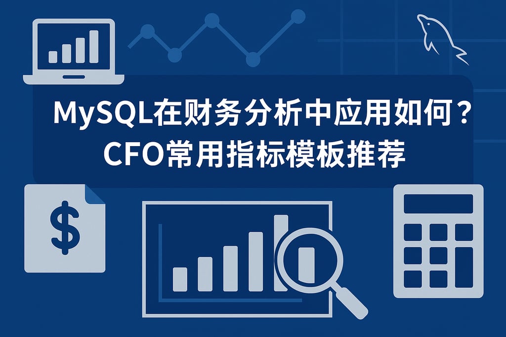 mysql在财务分析中应用如何？CFO常用指标模板推荐